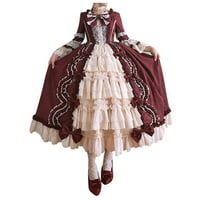 Ženska haljina za Halloween Lolita Renesansa haljina Srednjovjekovna kostim haljina za patchwork trga