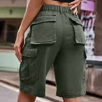 Ženski kratke hlače Clearence Cargo Hlače Ležerne prilike Leasure Ravne pantalone za noge Bib Hlače