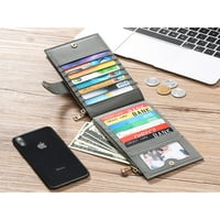 GRIANOOK DAMIES TORASE bifold nosač kreditne kartice RFID blokiranje modnog novčanika velikog kapaciteta