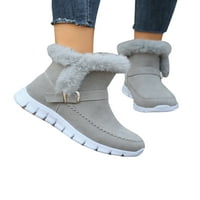 Gomelly Womens Lagane zimske cipele udoban okrugli nožni topli gležanj boot hodanje hladnom vremenu