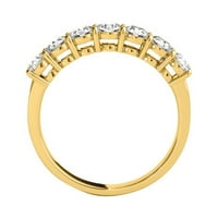 Dijamantni zaručni prsten za žene Carat Okrugli oblik Laboratorija uzgojnog dijamantnog kamenog prstena