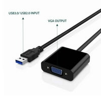 Novi visoki kvalitetni USB 3. do VGA video zaslona Kabel sa punim HD vanjskim video karticama kompatibilan