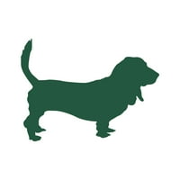 Basset Hound naljepnica naljepnica Die Cut - samoljepljivi vinil - Vremenska zaštitna - izrađena u SAD - Mnogo boja i veličina - pasji pas