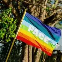 Zastava Rainbow sa peac-e zastava Peac-e zastava 90x
