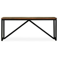 Bench Solid Reclaight Wood 43.3 x13.8 x17.7