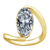 Divya Shakti 9.25-9. Carat American Diamond Circon Gemstone Panchdhatu prsten za žene