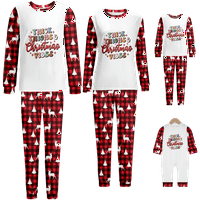 Božićna porodica Pajamas otporna na plamenu za spavanje za spavanje Početna Xmas Pajama Sleep setovi za teen i odrasle i pse