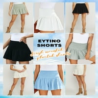 Eytino kratke hlače za žene visokog struka elastične rubute ruffle slatke kratke hlače Flowy casual šartice za ljeto