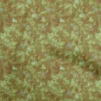 Onuone poliester Spande žuta tkanina Sažetak Cvjetni šivaći materijal Ispis tkanina sa dvorištem širom
