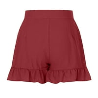 Ženske kratke hlače Ležerne ljetne kratke hlače Čvrsta boja labava elastična udobnost kratkih kratkih