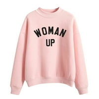 Ženski vrhovi Ženska 3D puloverski pulover grafički slovo Ispiši Casual Sports Active Streetwear Dukseri