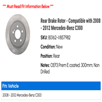 Zadnji rotor kočnice - kompatibilan sa - Mercedes-Benz C 2011