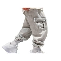 Muški povremeni teretni hlače za punjenje pune boje crtež sa bočnim džepovima Stretch pantalone