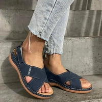 Verpetridure Platform sandale za žene Žene Ženske modne cipele sa petom Sandale Udobne okrugle nožne