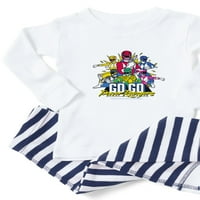 Cafepress - Go Go GO Power Rangers Group Shot - Toddler Dugi rukav Pajama set
