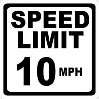 Speed ​​Limit MPH znak. Metalni