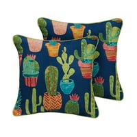 Mozaic Company Potted kaktus unutarnji vanjski jastuk - set od 2