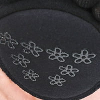 Novost pet-prsta čarape Otvoreni prsti čisti pamučni silikonski neklizavi nevidljivi čarape crne boje