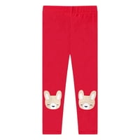 Ketyyh-Chn pantalone za djevojčice Casual široke noge hlače joge hlače za djevojke crvene, 3t