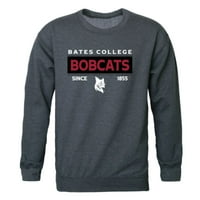 Bates College Bobcats osnovao je fleece crewneck pulover dukserica
