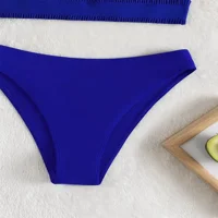 Izrez Čvrsta boja COLOR High Squik Trnjačka kontrola dva kupaće kostimu, ženski kupaći kostimi