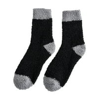 TEJIOJIO Zimske čarape Clearence Zimske muškarce Coral Fleece Socks Srednja cijev za spavanje kućište