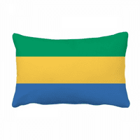 Gabon Nacionalna zastava Afrika Backing Backing Jastuk Lumbalni umetak za jastuk Cover Home Decoration