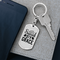 Spremljeno gracioznoj keychain od nehrđajućeg čelika ili 18K zlatni tag tag tag