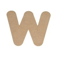 6 Drvena pisma sa mjehurićima - premium MDF Wood Witla