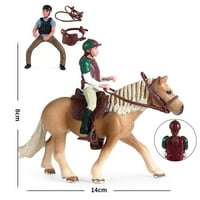 Simulacijski konjanik Rider figure Dekoracija Konjska poljoprivredna model Poklon