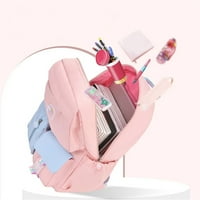 Dečiji Nylon ruksak ruksak za primarni školski ranac za tinejdžerke studentski najlon Korejski ruksak, ružičasta