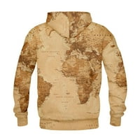 Voncos muške kapuljačke jakne - topli džemper modna odjeća s dugim rukavima patentni patentni zatvarač