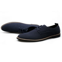 Muški Oxfords Classic haljina cipele čipke up casual partiju cipela lagana poslovna udobnost plava 7.5