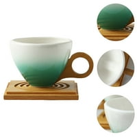Postavite keramiku Cup kafe gradijent boja popodnevna čajna keramička čaša sa tanjurom