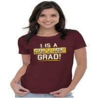Diplomirao na fakultetu GRAD Obrazovana ženska majica Dame Tee Brisco Marke L
