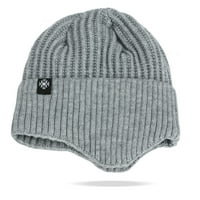 Šešir topli kabel pletena šešira mekaste rastegnute debele slatka pletena kapa za hladnim vremenskim