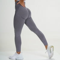 Sportska boja Yoga Trčanje fitness hlače Visoko struk -Viranje ženskih joga hlača