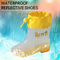 ECZIPVZ TODDLER Cipele za djecu Modne ravne crtane čizme mogu biti vezane iz crtanih filmova prozirne cipele na vanjsku kišu