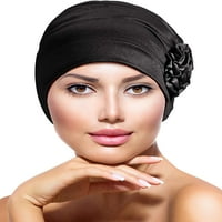 Ženske turske cvjetne kapice Vintage Beanie Headscarf Elastična headwrap Hat Khaki Pinshui