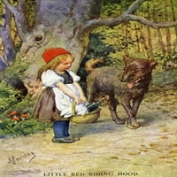 Little Red Riding Hood Poster Print Mary Evans Picture Librarypeter & Dawn Cope Collection