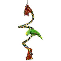 Taize PET ptica Parrot Elastični pamučni konop viseći penjanje Swing stalke Perch žvakajte igračku