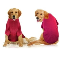 Kućna ljubimca odjeća pleteža Veliki pas džemper s majicom zimske štene jeseni kratki rukav odjeća Burgundija
