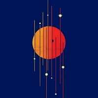 Solarni sistem Juniors Royal Blue Graphic Tee - Dizajn ljudi