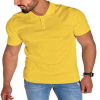 Glonme Muškarci Ljetni vrhovi rever za vrat Majica Dugme T majice Plaža Jogger Majica Prozračni kratki