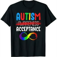 Autizam u aprilu nosite crveno umjestovremeno autizam-prihvaćanje ženskog kratkih rukava ljetni vrh,