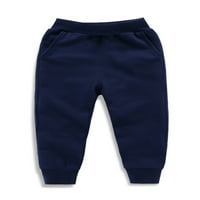 Paille Boys Dno su čvrste pantalone u boji Elastični struk Jogger Pant Pain Sport hlače Kraljevsko plava