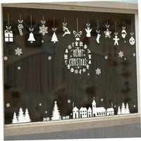 Eastjing Naljepnice za uklanjanje Božićne snježne mane naljepnice Zidne naljepnice, uklonjive naljepnice