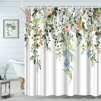 Cvijeće za ptice Tropski uzorak sa havajskom džunglom image tkanina od platna kupaonica Dekor set sa