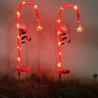 Suokom Božićne bombonske kante, nadograđeni solarni vodootporni svjetiljci Putni markeri dvorišta svjetla