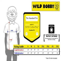 Wild Bobby, Wolfpack trčanje noću mjesec američke zastave Ljubitelj životinja Muška grafička majica,